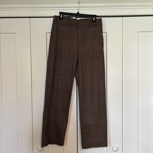 Banana Republic High-Rise Straight Fit Houndstooth Pants